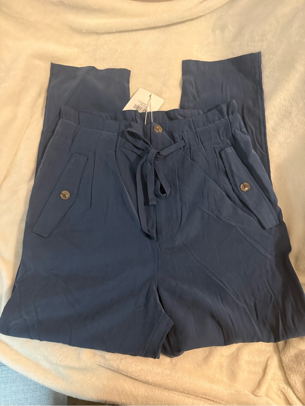 DownEast Erica Paperbag Trouser with Button-Flap Pockets
